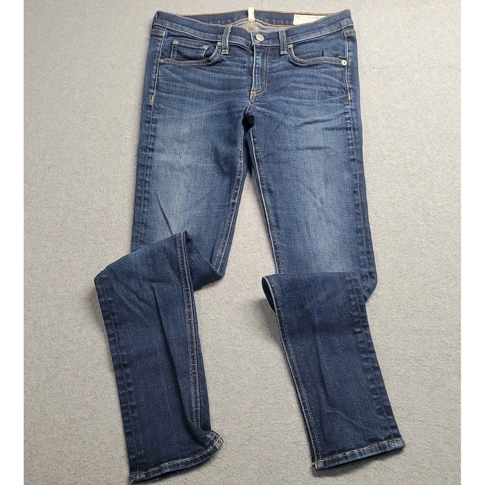 Rag & Bone Skinny Jeans Kensington Indigo Denim W1502K520 Size 28